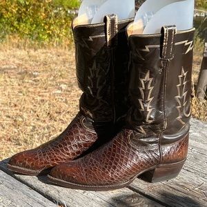 Rare 50’s Tony Lama Gold Label Sea Turtle 495 size